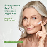 Nourish Organic Ultra-Hydrating Argan & Pomegranate Facial Cream, 1.7 oz
