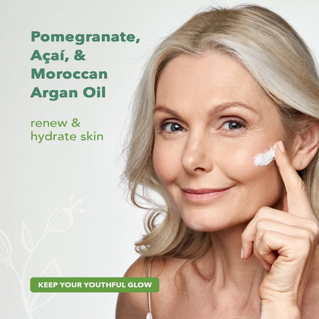 Nourish Organic Ultra-Hydrating Argan & Pomegranate Facial Cream, 1.7 oz