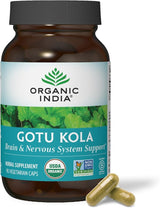 Organic India Gotu Kola Wellness Supplements, 90 Vegan Capsules