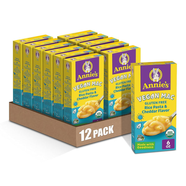 Annie's Homegrown Vegan Elbow Pasta with Creamy Sauce, 6 Oz., Case of 12