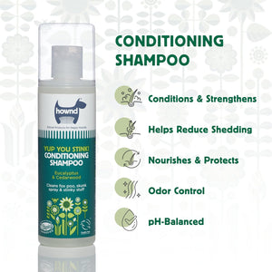 Hownd Yup You Stink - Conditioning Shampoo for Dogs, Eucalyptus & Cedarwood, 8.5 oz, Case of 6