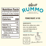Rummo Gluten-Free Penne Rigate Pasta, 12 oz (Case of 12)