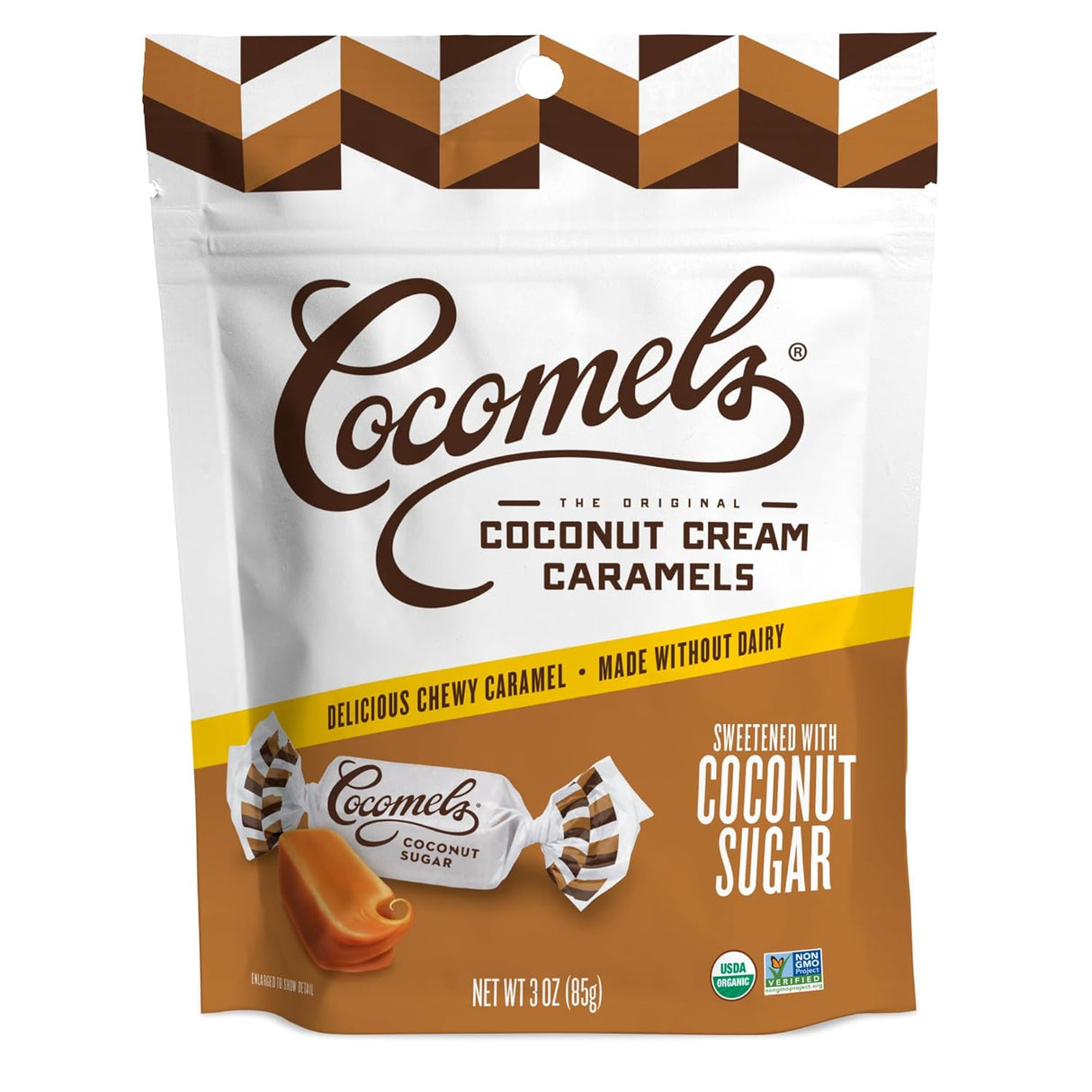 Cocomels Organic Coconut Sugar, 3 Oz., Pack of 6