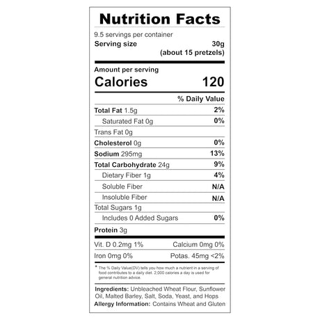 Unique Pretzel Rings, Sourdough Craft Beer Flavor, 12-Pack (11 oz)