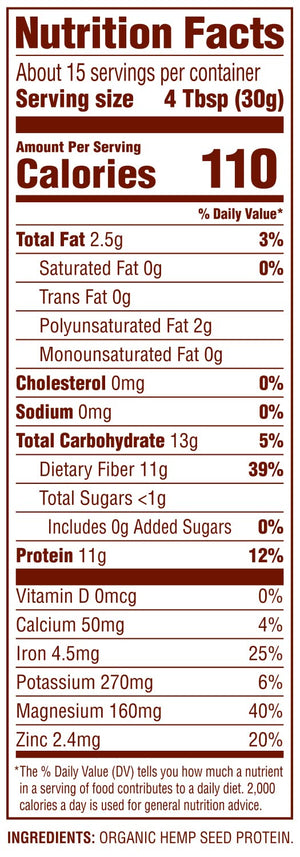 Nutiva Organic Hemp Protein Powder, 16 Oz