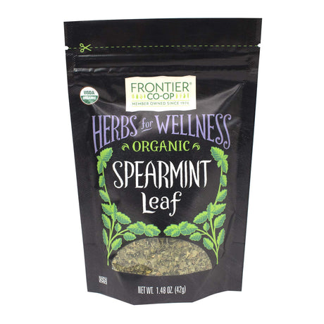 Frontier Natural Products Coop - Organic Spearmint Leaf, 1.48 oz (Pack of 12) - Kosher Spearmint Tea