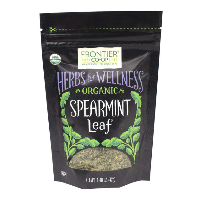 Frontier Natural Products Coop - Organic Spearmint Leaf, 1.48 oz (Pack of 12) - Kosher Spearmint Tea