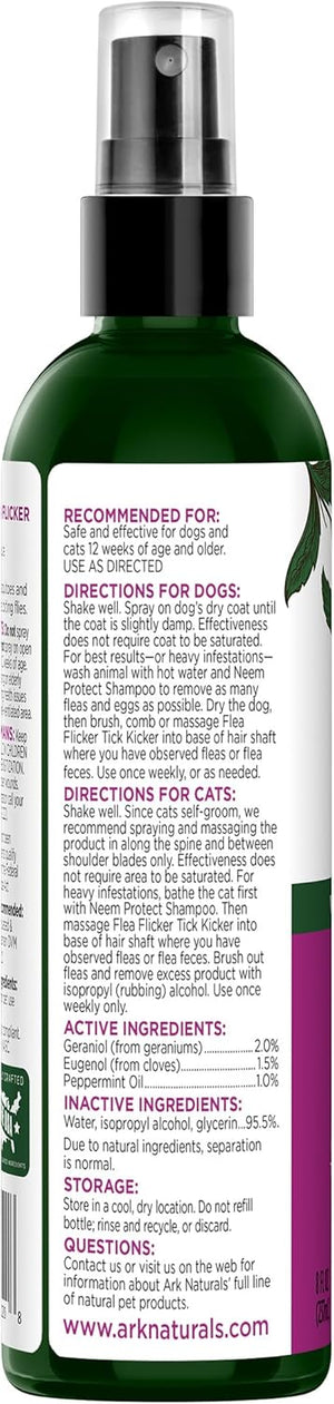Ark Naturals Flea Flicker Tick Kicker, 8 Oz. Bottle