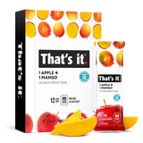 That's It Apple & Mango Fruit Bars, 1.2 oz, Pack of 12