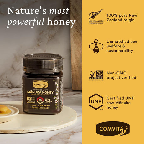 Comvita UMF 10+ Raw Manuka Honey, 8.8 oz