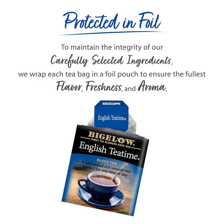 Bigelow English Teatime Black Tea, Premium Blend – 6 Packs of 20 Bags (120 Total)