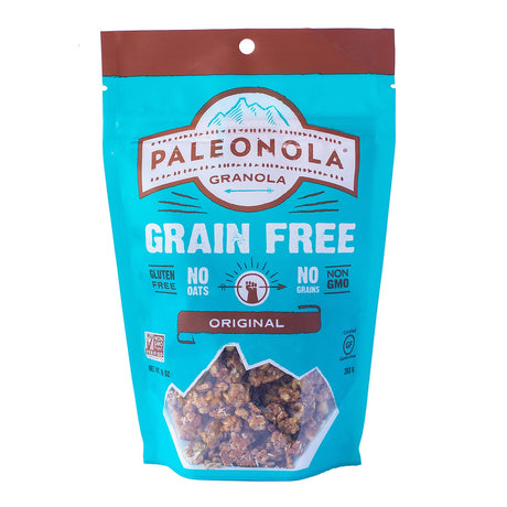 Paleonola grain-free granola package on a white background