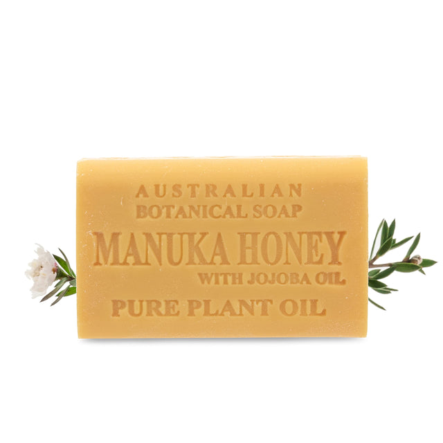 Australian Botanical Soap - Manuka Honey Bar Soap, 6.6 oz (Single Bar) - Natural Skincare Australia