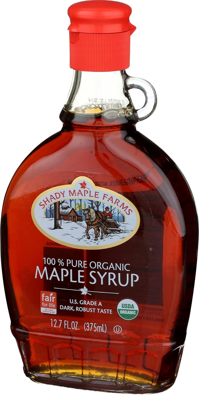 Shady Maple Farms 100% Pure Organic Maple Syrup - Grade A, 12.7 oz (Case of 12)