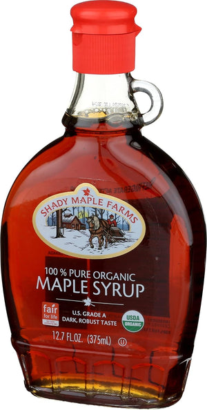 Shady Maple Farms 100% Pure Organic Maple Syrup - Grade A, 12.7 oz (Case of 12)