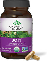 Organic India Joy! Whole Herb Supplement, 90 Veggie Caps