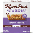 Munk Pack Keto Bar, Nut & Seed Caramel Sea Salt, Case of 12 (1.23 oz each)