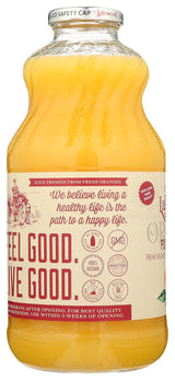 Lakewood Organic Pure Orange Juice (32 Fl Oz, Pack of 6) - Fresh Squeezed Taste