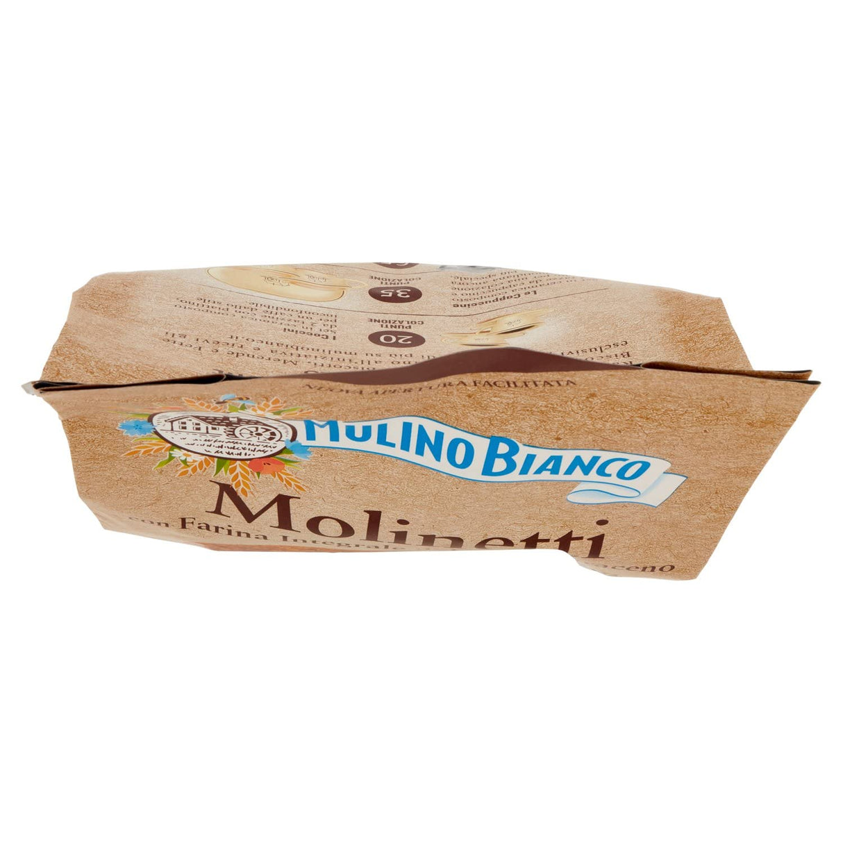 Mulino Bianco: "Molinetti" Shortbread cookies with flour buckwheat and brown sugar - 28.21 Oz (800g) [ Italian Import ]