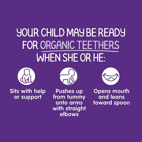 Happy Baby Organic Teething Wafers, Blueberry & Purple Carrot, Gentle Teethers, 1.7 oz, Case of 6
