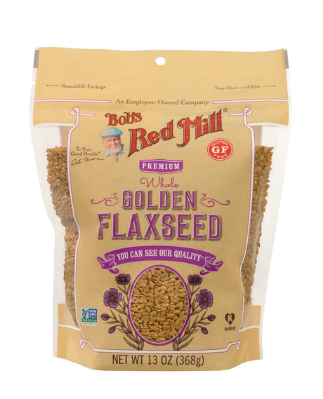 Bob's Red Mill Golden Flaxseeds, Gluten Free, Case of 4, 13 oz Each