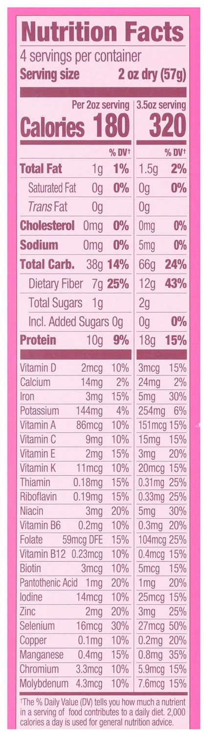 Nutrition facts label of Goodles Loopdy Loos Mac & Cheese  with serving size, calories, and nutritional content per serving.