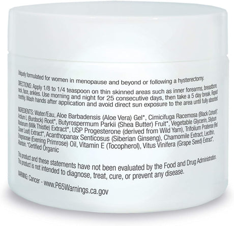 Organic Excellence Balance Plus Therapy Cream, 2 oz.