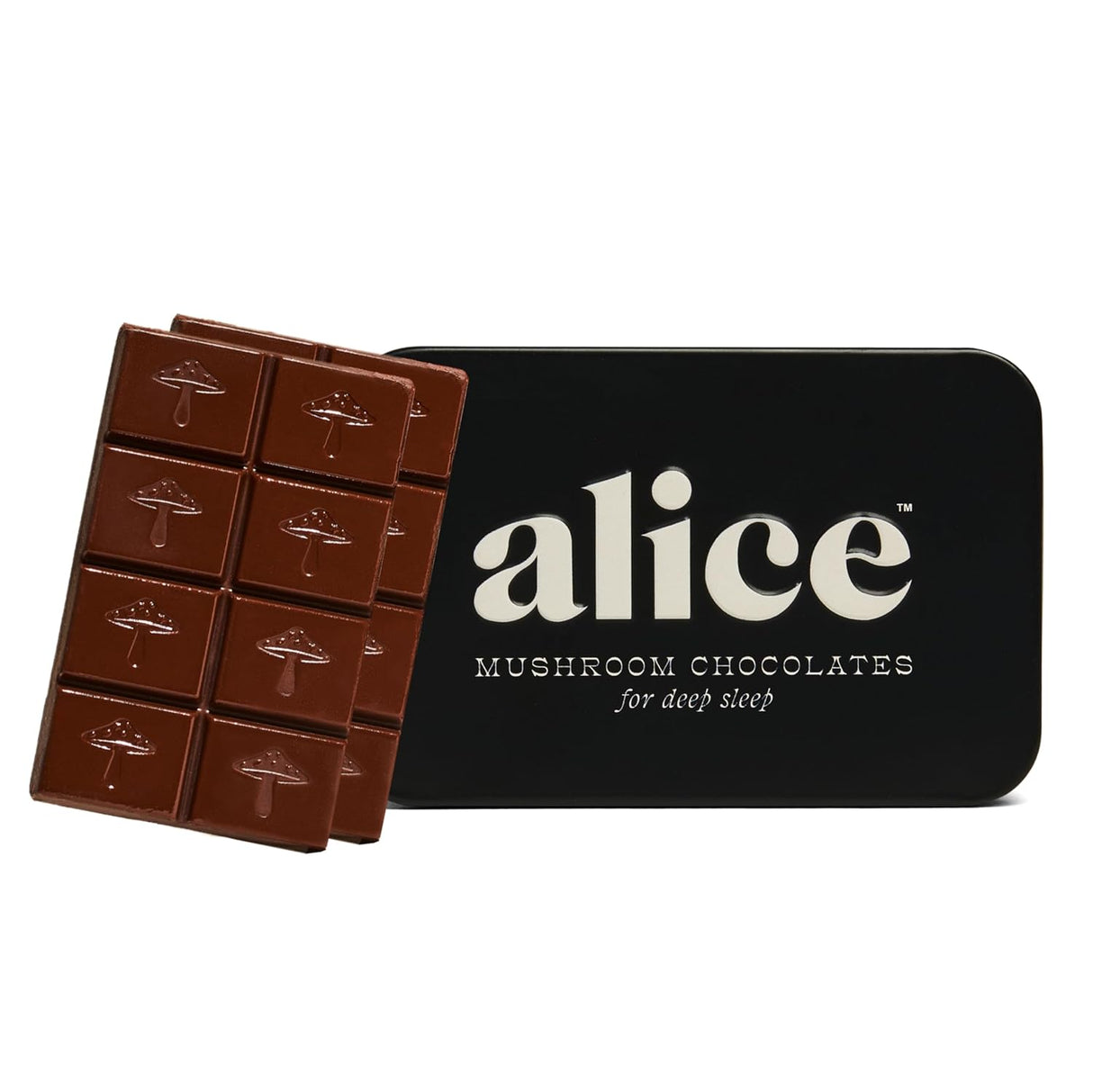 Alice Chocolate Nightcap – Sleep-Supporting Organic Dark Chocolate, Pack of 4-2.7 Oz