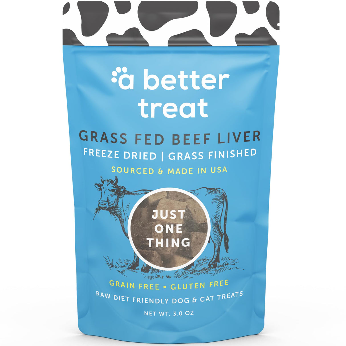 A Better Treat - Freeze Dried Raw Beef Liver, 3 oz (Case of 6) - Gluten-Free Dog Treats