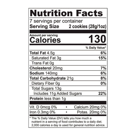Tate's Bake Shop Ginger Zinger Cookies, 7 Oz. (Pack of 12)