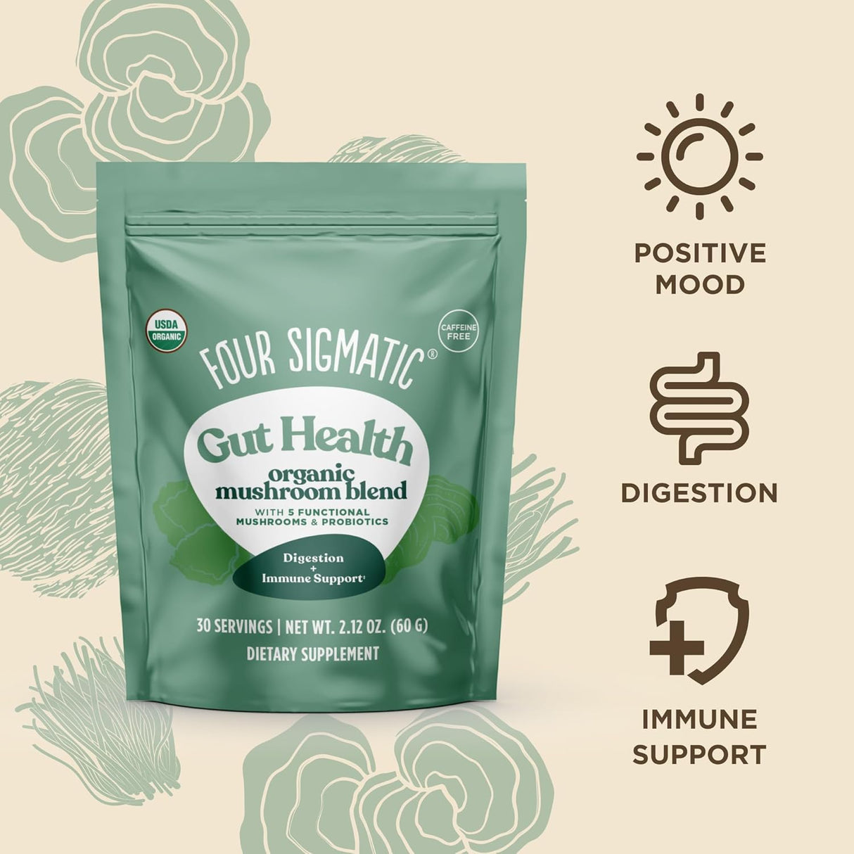 Four Sigmatic Mushroom Blend Protect - 1-2.12 Oz - Digestion and immune support