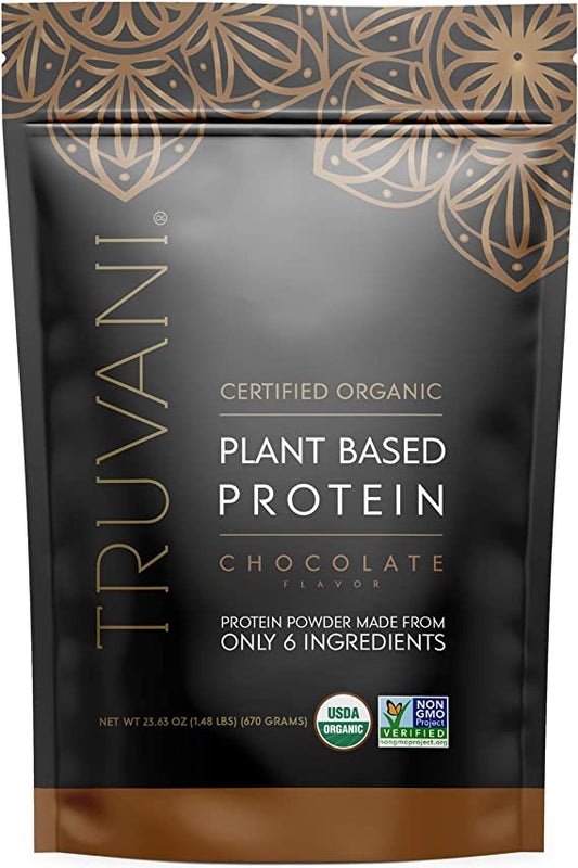 Truvani - Protein Powder Chocolate  - 23.63 Oz - Cozy Farm 