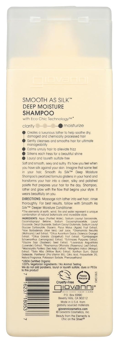 Giovanni Smooth As Silk Deep Moisture Shampoo, 2 fl. oz., 12 Pack