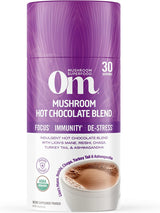 Om Mushroom Superfood Hot Chocolate Blend Mushroom Powder, 8.47 Oz - Cozy Farm 