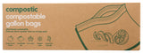 Compostic - Gallon Freezer Bags, 10 Bag (Pack of 12) - Compostable Food Storage