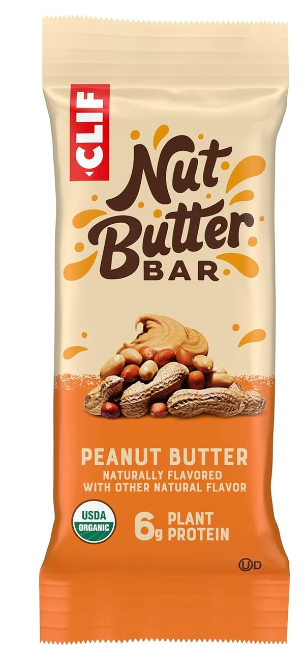 Clif Bar Organic Peanut Butter Energy Bar - 12 Pack - 1.76 Oz Each
