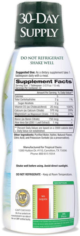 Tropical Oasis Liquid Calcium & Magnesium, Orange Flavor, 16 Fl. Oz.