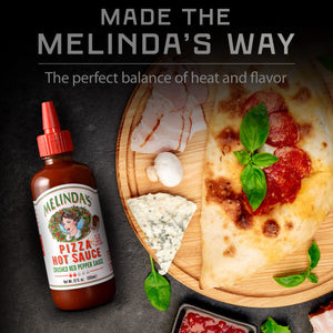 Melinda's Pizza Hot Sauce, Gluten-Free, Award-Winning, Case of 6 (12 oz)