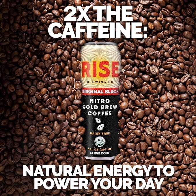 Rise Brewing Co. Organic Black Cold Brew Coffee, 12-Pack × 7 Fl. Oz.