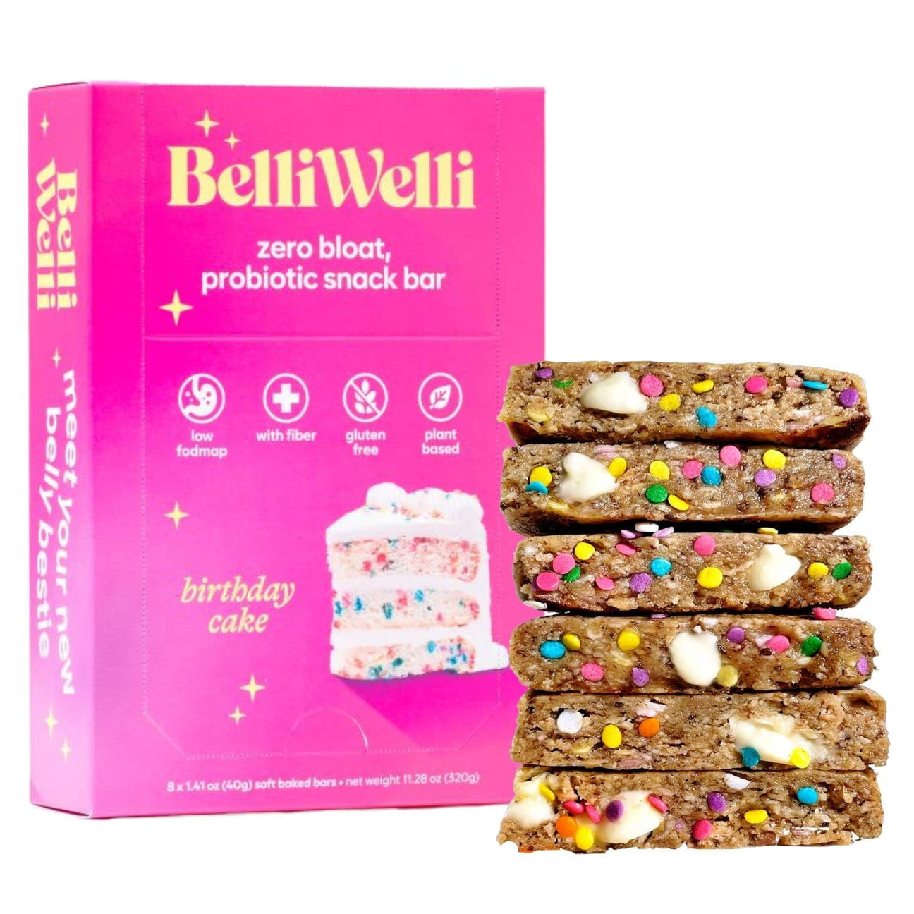 Belliwelli Bar Birthday Cake - 8/1.41oz Cases - Cozy Farm 
