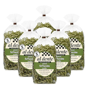 Al Dente Fettuccine Spinach Pasta, 12 oz, Pack of 6
