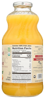 Lakewood Organic Pure Orange Juice (32 Fl Oz, Pack of 6) - Fresh Squeezed Taste