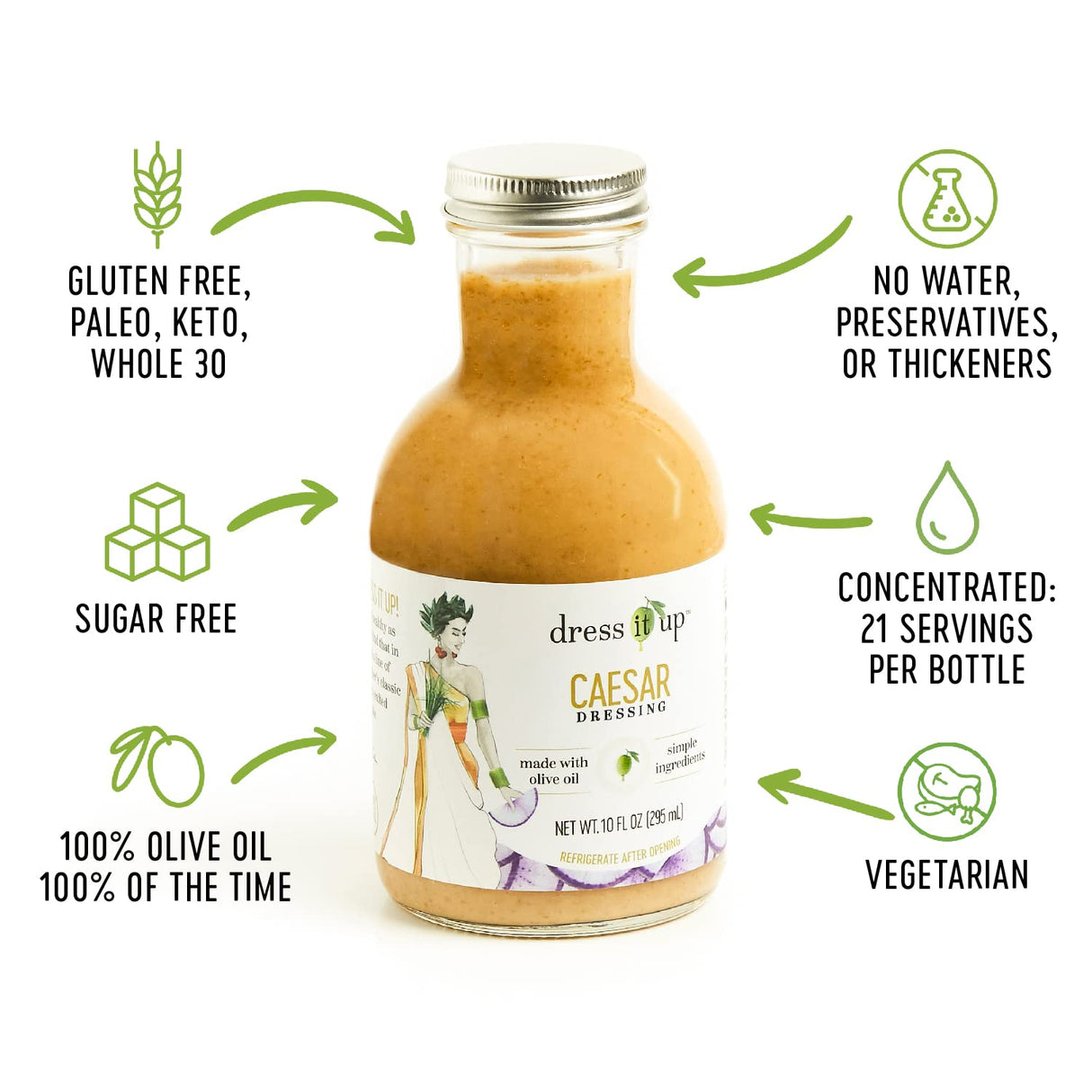 Dress It Up Caesar Dressing, 10 oz, Case of 6