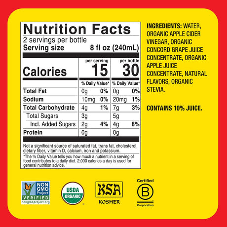 Bragg Apple Cider Vinegar Hibiscus Refreshers, 12 x 16 fl oz.