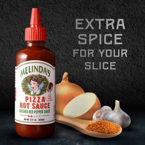 Melinda's Pizza Hot Sauce, Gluten-Free, Award-Winning, Case of 6 (12 oz)
