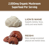 Om Mushroom Superfood Brain Fuel Capsules, 90 ct - Lion's Mane & Reishi (Packaging May Vary)
