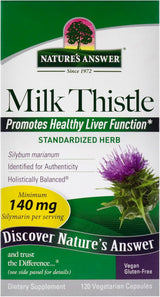 Nature's Answer Milk Thistle Seed Extract, 120 Vegetarian Capsules