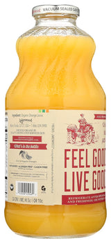 Lakewood Organic Pure Orange Juice (32 Fl Oz, Pack of 6) - Fresh Squeezed Taste