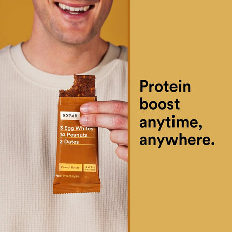 RXBAR Peanut Butter Protein Bar, 1.83 Oz. (Pack of 12)