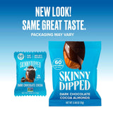 Skinnydipped Dark Chocolate Cocoa Almond Mini - 0.46 Oz, Case of 24